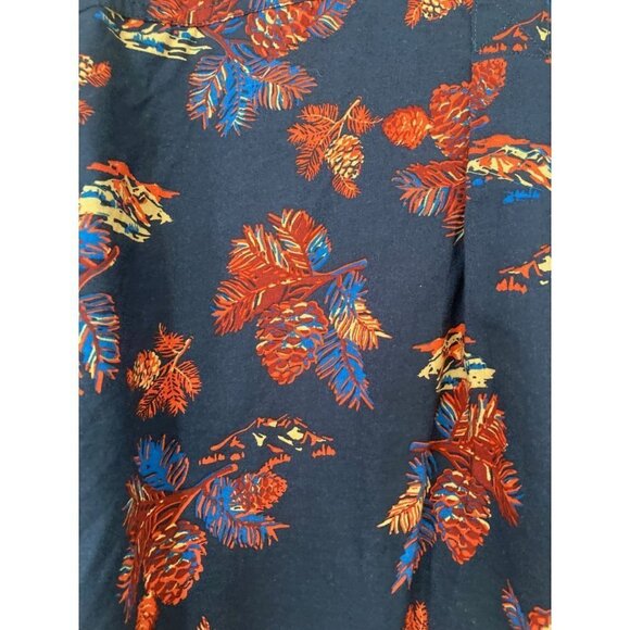 Eddie Bauer Men's Classic Fit Short Sleeve Button Front Botanical Shirt Size Tal - Picture 4 of 6